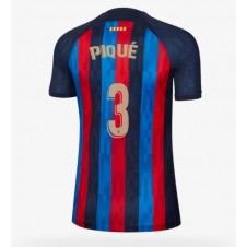 Barcelona Gerard Pique #3 Hjemmedrakt Kvinner 2022-23 Kortermet